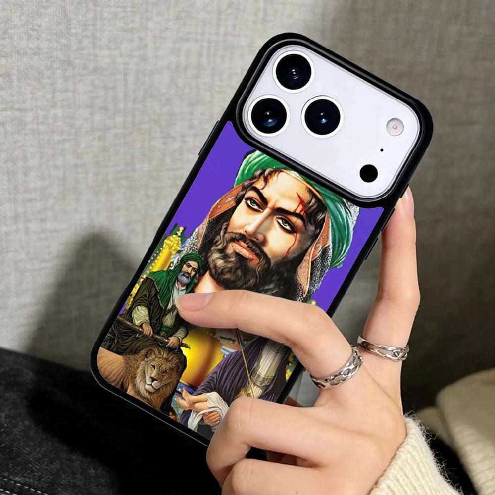 Capa Case for iPhone 17 Air 16 Pro Max 15 Plus 11 13 Mini 14 12 Back Phone Cover Imam Hussain Shia Ali