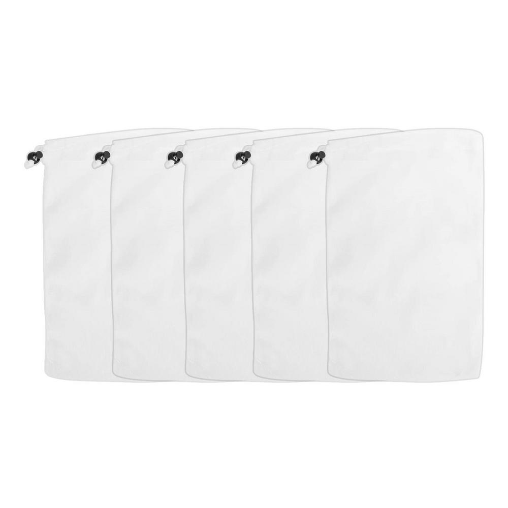 

Сетчатый мешок для пылесоса бассейна Leaf Terminator 5 штук Уловитель Принадлежности Мешок для пылесоса бассейна Gulper 11,8 X 9 дюймов Для эффективного белый