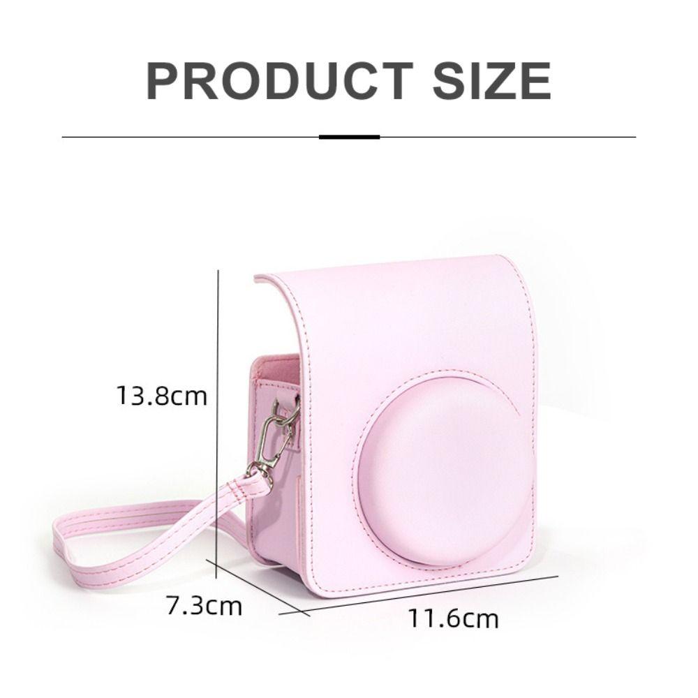 PU Leather Crossbody Storage Bag Protective Cover for Fujifilm Instax Mini 13 Travel