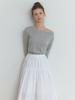 Liel Dona Off Shoulder T-Shirt (Gray)