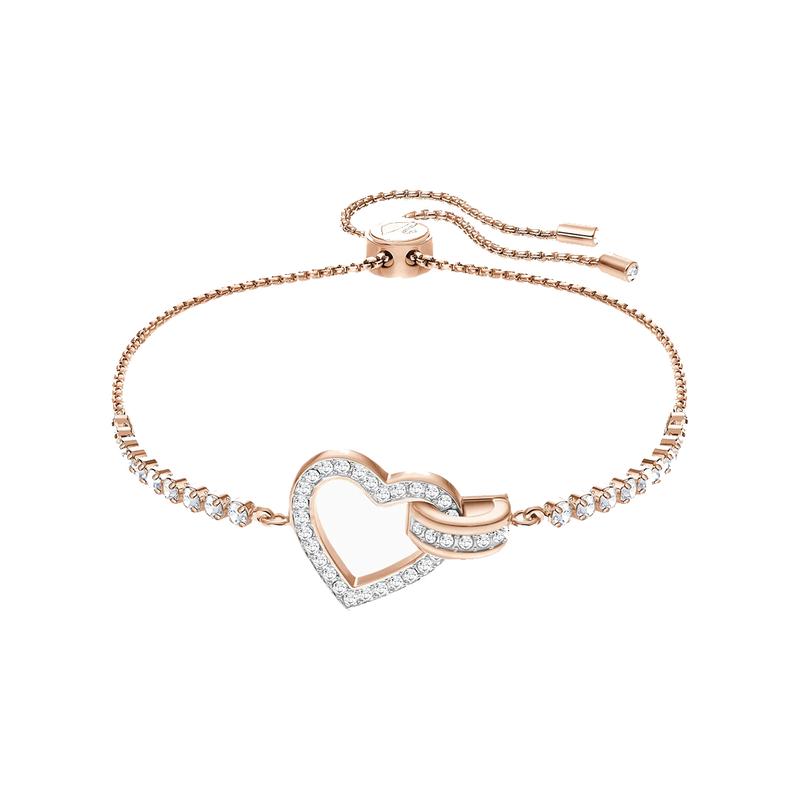 Swarovski LOVE love bracelet for women rose gold plated # 5368541 золотой