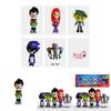 Vibrant Teen Titans Go Figure Set Featuring Robin Raven Beast Boy Starfire Collectibles