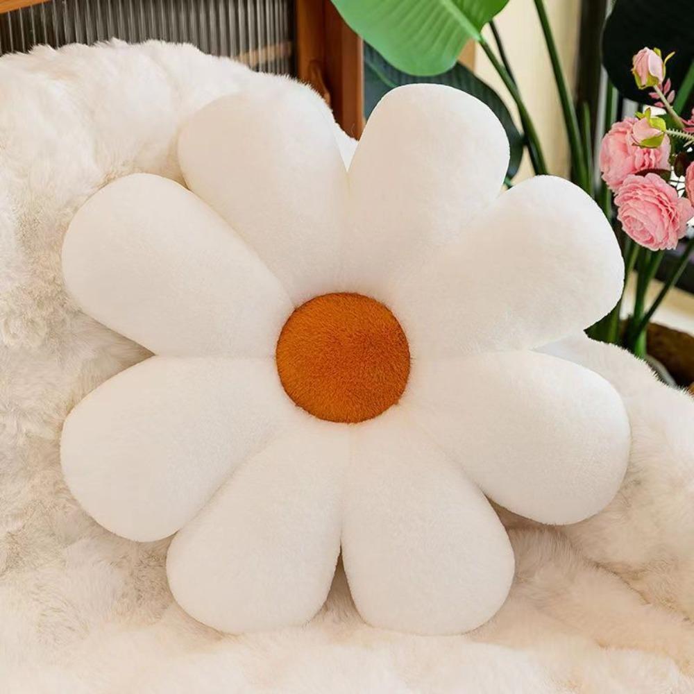 40cm Sunflower Pillow Soft Daisy Seat Cushion Car Seat Back Cushion  Sofa Decor