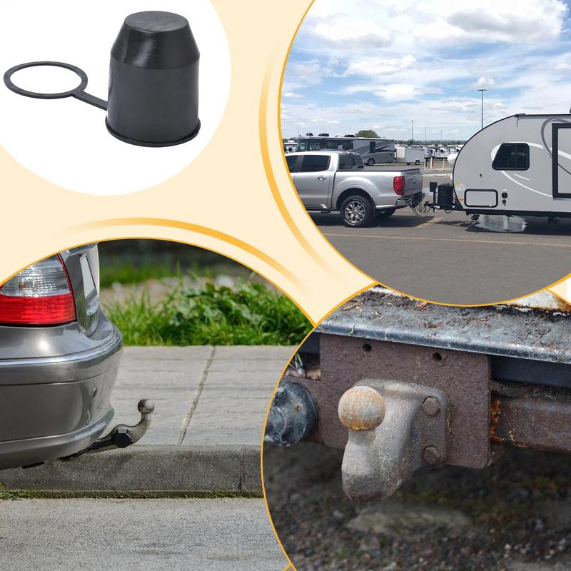 Tow Bar Cover Protection Cap Trailer Ball Protective Cover Tow Ball Protector with Hook Trailer Hitch Ball Cover Replacement