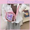 Kids Crossbody Bag With Pu Material And Glitter Design For Girls** Characters Included)