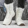 36-45 Men's Winter High Bands Boot Anti-Slip Waterproof Warm Pole Wool Warm Large Size Snow Boot Women's Shoes