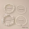 European and American New Love Pearl Bracelet Set Niche Temperament Women's Piece Set Bracelet Hand Jewelry
