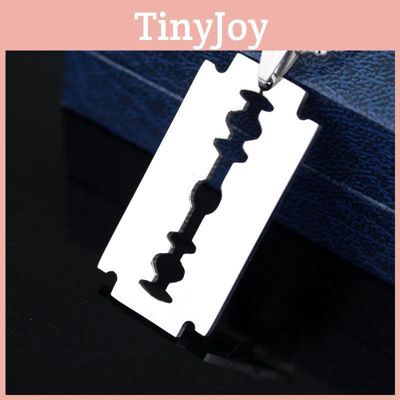 Punk Style Blade Alloy Pendant Necklace With Geometric Design For Men And Women