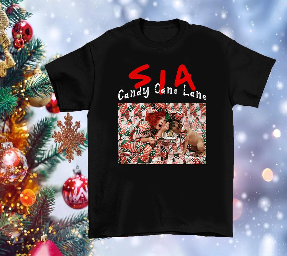 

Sia - Candy Cane Lane Song Унисекс Рождественская футболка Все размеры UB030 S