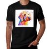 Watercolor Golden Doodle Portrait Tshirt Sport Basic Moisture Wicking Tee