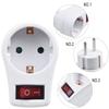 Accessories Conversion Socket 72x50x75mm Plastic Socket Adapter Socket With Light Switch High Quality Practical