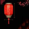 Chinese Retro Red Lantern Festival Printing Landscape Decorative Lanterns Outdoor Waterproof Sunscreen PVC New Year Lanterns