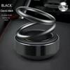 Solar-Powered Rotating Double Ring Aluminum Car Air Freshener and Interior Ornament