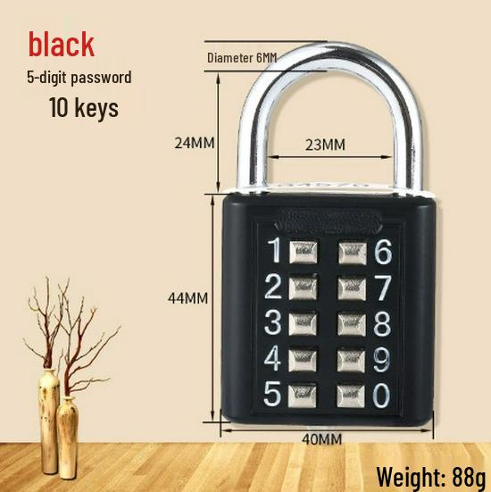 Outdoor Waterproof Anti-theft Combination Lock for Gym, Dorm, Locker, Cabinet, and Suitcase.