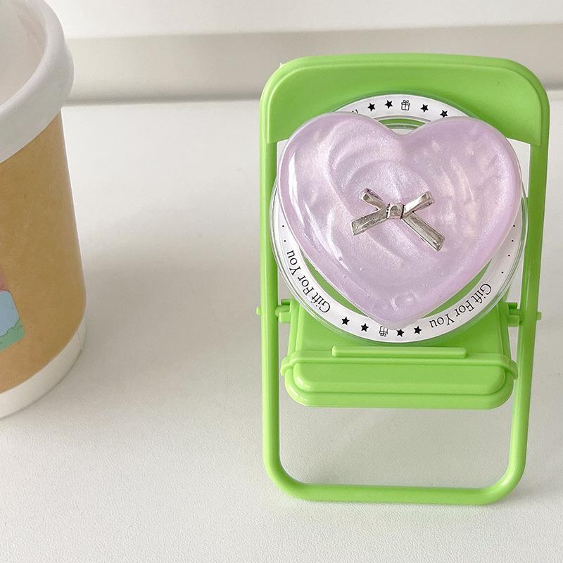 Bow Tie Solid Color Love Mobile Phone Airbag Bracket Magnetic Suction Magsafe Simple Retractable Disassembly Wind Girl