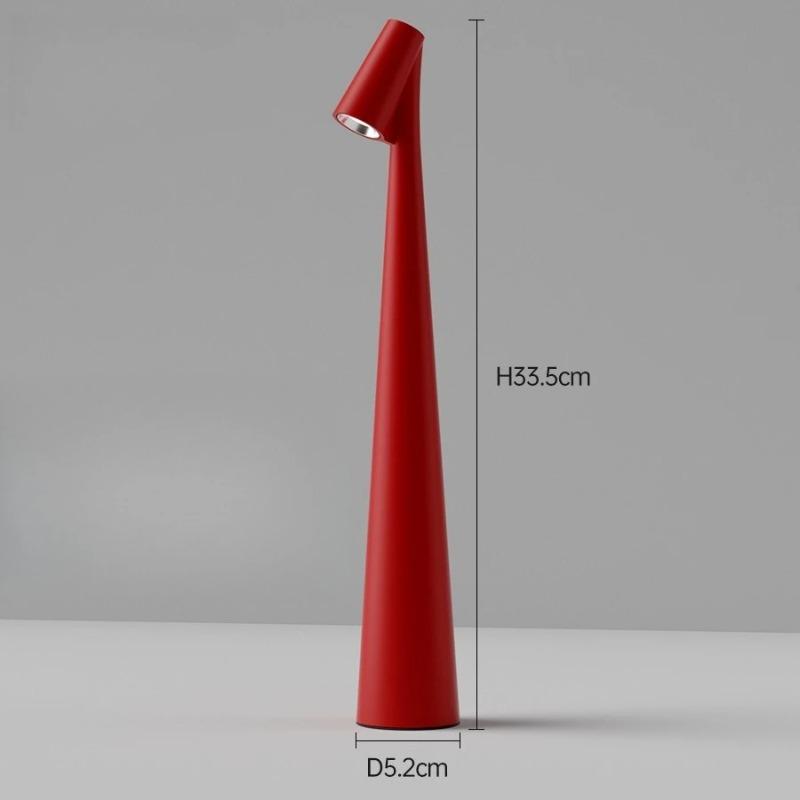 Modern Rechargeable Touch Control LED Table Lamp 3 Color Dimmable Desk Lamp Portable Night Light Eye-Caring for Bedroom Bedside Home Office Decor