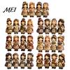 Stress Relief Craft Patchwork Girl DIY Kit, 3D Doll Sewing Set with Pre-Cut Beginner Kit Fabric Thread Needles, Cute for Home Decor Handmade