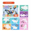 Funny Multicolor Geometric Sticker Puzzle Cartoon Interaction Game Diy Sticker Multi-Theme Kindergarden Collage Gift