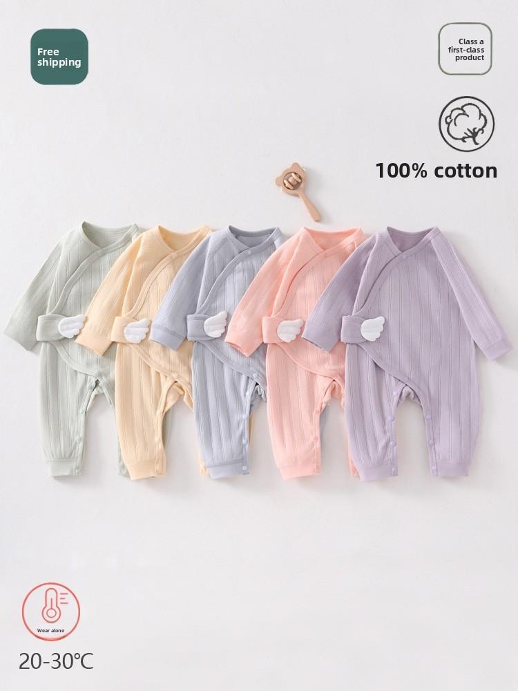 Neugeborenen Baumwoll Schmetterling Strampler Ohne Knochen Design Für Baby Mädchen Und Jungen Frühling Herbst