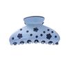 Tangli Flower Pattern Acetate Shark Hair Clip for Girls