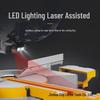 LUXTER Rocker 10" Sliding Compound Miter Saw, 255mm Aluminum Body, 45° Woodworking Aluminum Cutting Machine