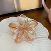 1pcs Statement Elegant Floral Clip Set - Large Solid Plastic Flower Clip Perfect for Styling and Hair Care