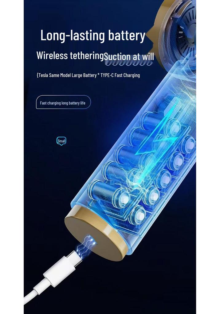 Dual-Use Wireless Car Vacuum & Blower - Handheld, Portable Electric Duster
