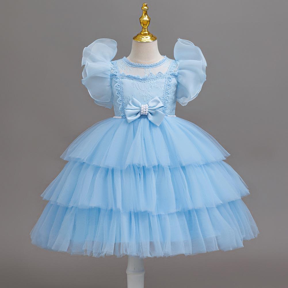Girls Tulle Beaded Princess Party Dress For Kids
