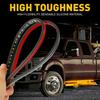 Amber White 60" LED Dynamic Running Turn Signal Board Light Side Step Strip 2pcs