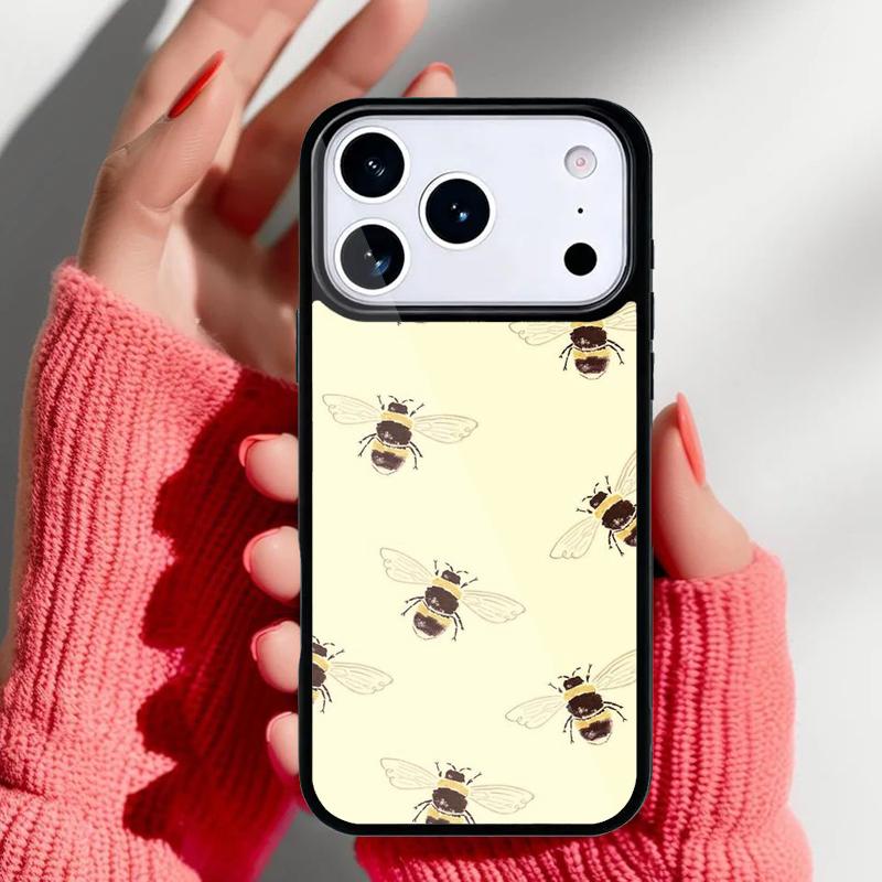 Bienen Handyhülle für iPhone 17 16 15 14 13 Pro Max Rückabdeckung für 12 11 Pro Hülle