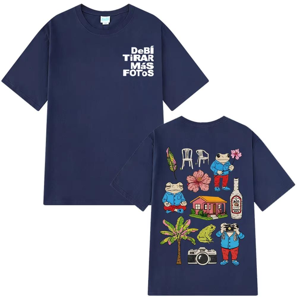 Rapper Bad Bunny Tour 2026 Debi Tirar Mas Fotos DTMF Merch TShirt Unisex Fashion Clothing Summer ONeck Hip Hop Tees Streetwear