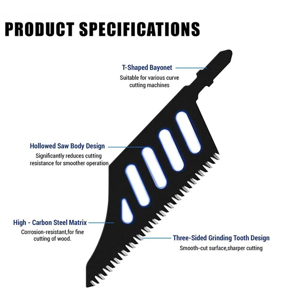 T142HB Curve Jigsaw Blade T Shank Flush Cutting Sawwood Blades For Electric Tool Plywood MDF Cutting Tool