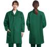 Unisex Dustproof Blue Workwear Robe with Printing & Embroidery