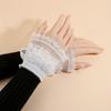 Comfortable Fake Sleeves Cuffs Lace Ruffled Wrist Lace Cuff Elegant Wrist Cuff  Stage Performance