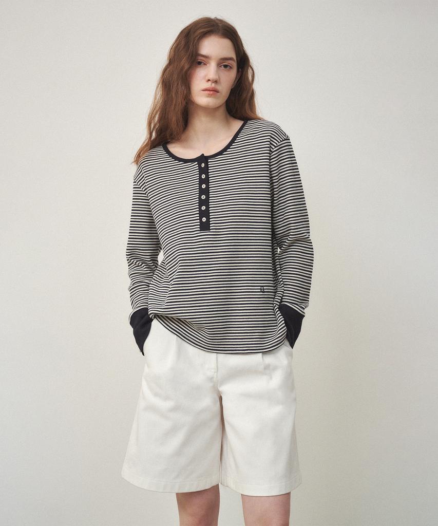 OSTKAKA Bermuda Cotton Pants Ivory