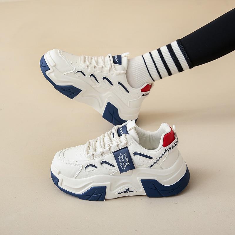 Autumn New Versatile Dad Shoes Female Student Casual Shoes Female Platform Running Shoes -5