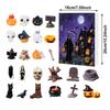 Halloween Advent Calendar 2025 24 Days Halloween Countdown Calendar with 24 Pieces Pumpkin, Ghost, Skull Mini Figures Decor