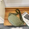 Trendy Brand Breast Bag Women'S Casual Versatile Messenger Bag Men'S Lightweight Sports Shoulder Bag Girls Commuting Solid Color Mobile Phone Pack