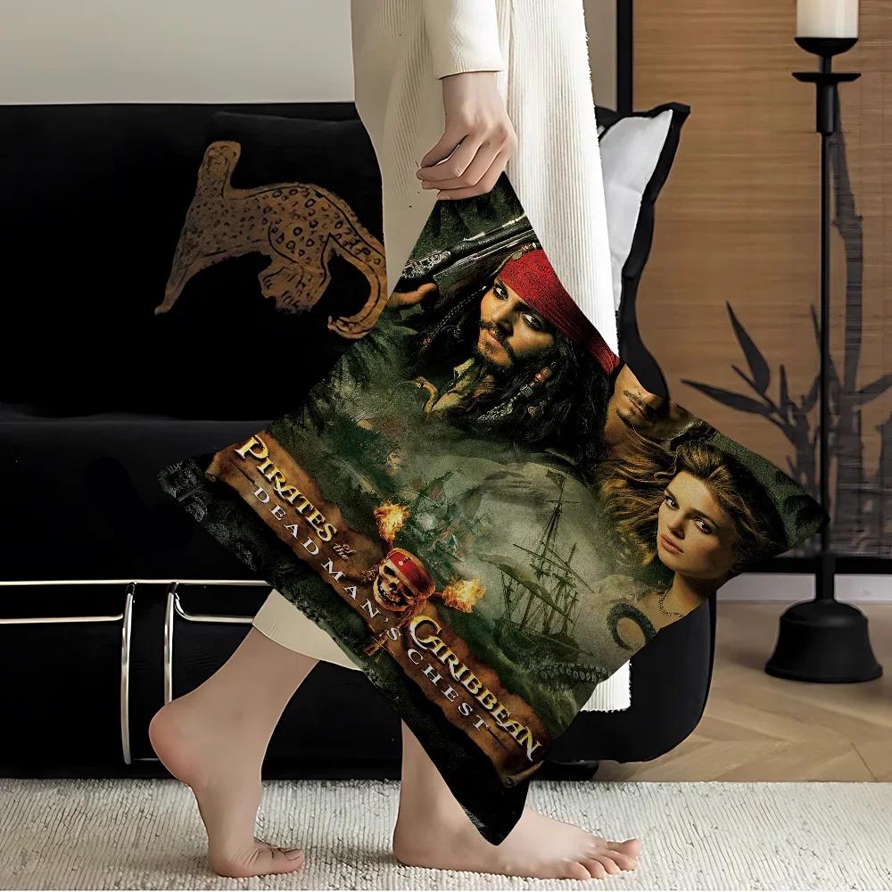 Movie P-Pirates Of The C-Caribbean Cushion Cover Pillowcase Upholstery Sofa Throw Pillow Home Decor Pillowcas