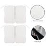 10Pcs TENS Unit Replacement Pads Rectangular Reusable Electrode Patches for Electrotherapy Muscle Stimulator