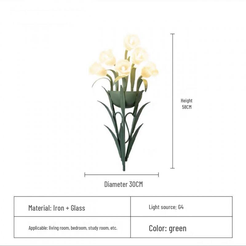 Lily of the Valley Retro Wall Sconce - French Country Style