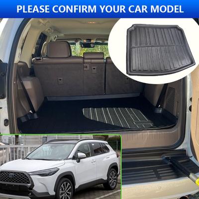 Tapis de coffre de voiture imperméable et durable pour Toyota Corolla Cross 2024 2024 XG10 2020 2024, accessoires de tapis de sol intérieur