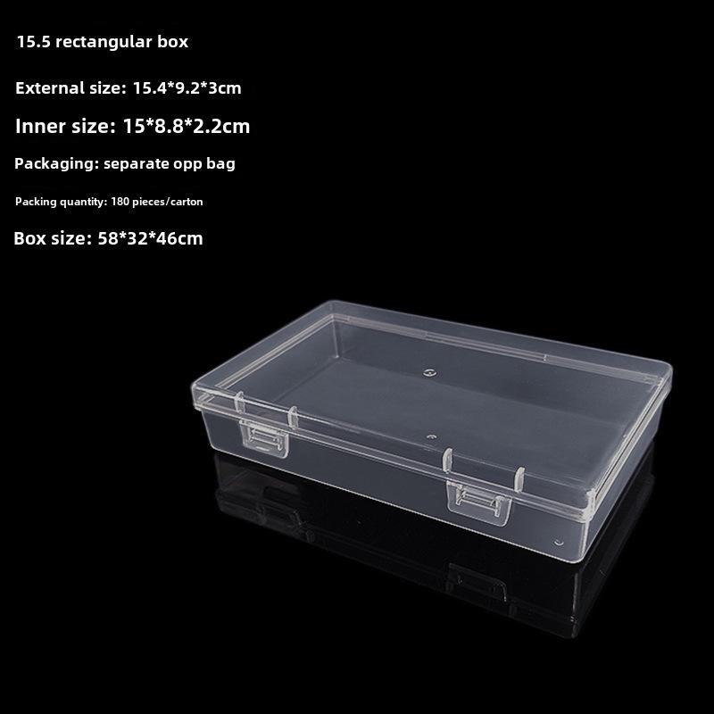 Caja de exhibición y almacenamiento de hardware de plástico transparente