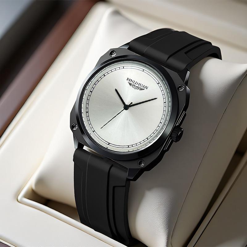 JYL Men's Watch Fashion Minimalist Quartz Leather Band