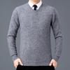 2025 Herren V-Ausschnitt Kaschmirpullover: Dick, Warm, Business Casual für Herbst/Winter