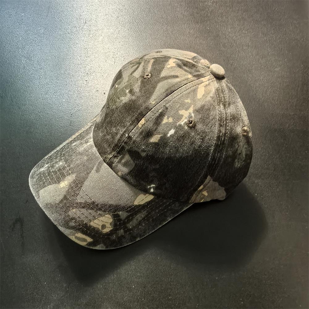 Neuer Eingang Gebogener Schirm Gewaschen Camouflage Baseballkappe Baumwolle Militärisch Taktisch Sonnenschutz