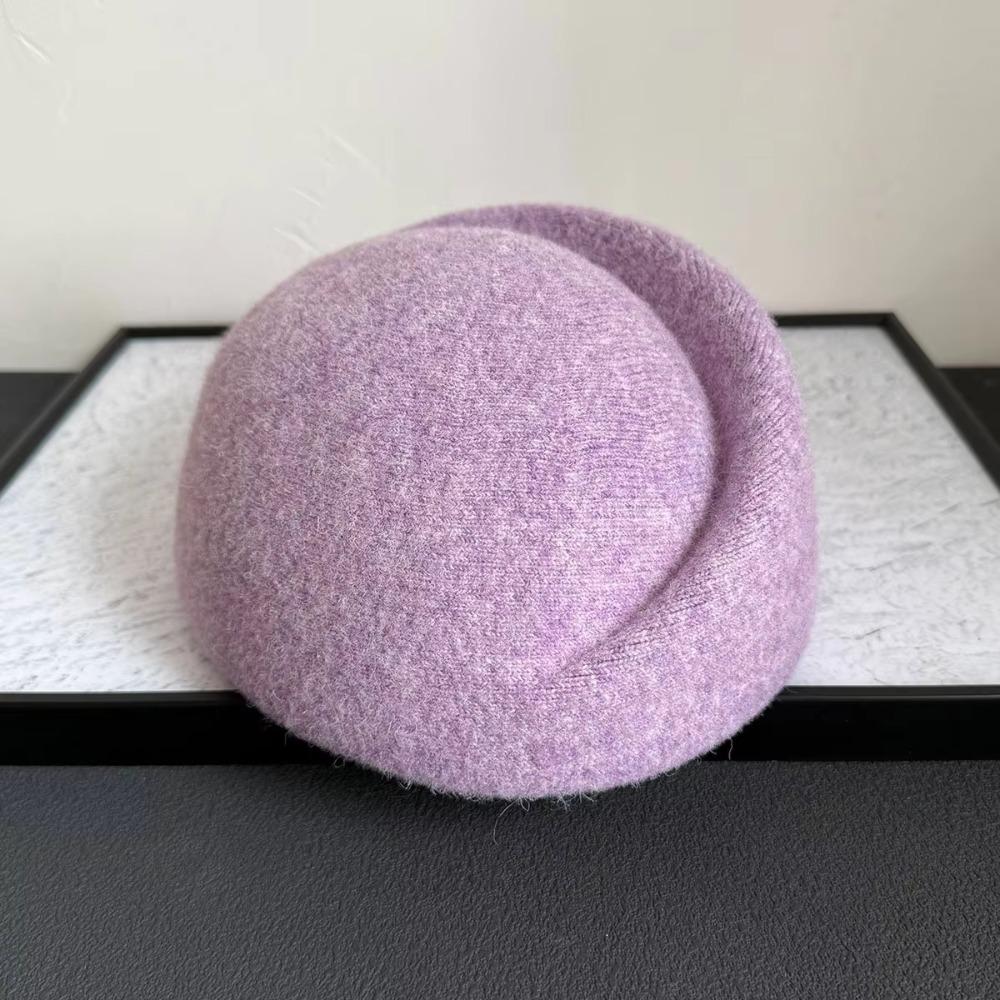 Elegante Pillbox-Hüte Fedoras Fedora-Hüte Uniform Stewardessenhüte Wollene Zylinder für Auftritte