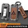 Auto Zinklegierung Schlüssel Etui Tasche Metall Schlüsselhülle für Mitsubishi Outlander Pajero Lancer EX Evolution X Ralliart Asx L200 Triton Colt
