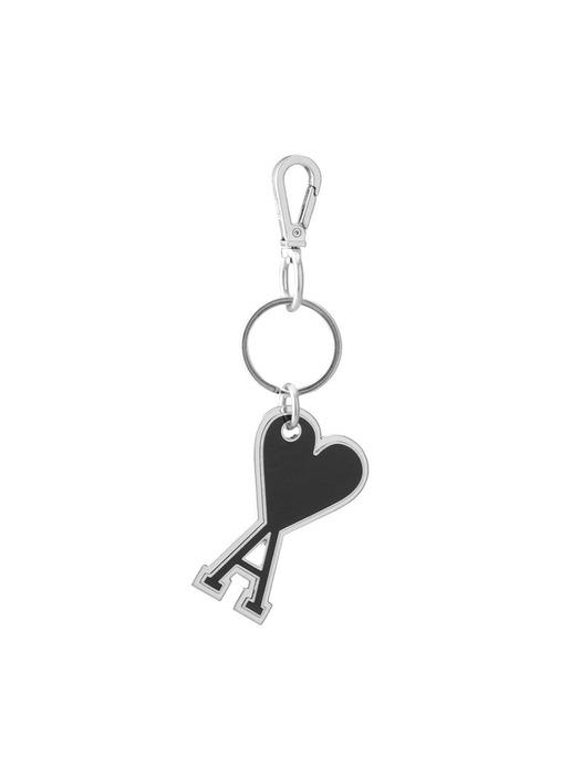 

AMI UKR906 363 001 Heart Logo Keychain Black Silver FREE