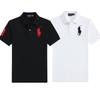 POLO Hombre Nuevo Verano Logo Caballo Grande Bordado Cuello Camisero Algodón Manga Corta Casual Camisa Polo